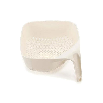 Joseph Joseph Colapasta quadrato medio in plastica bianca con impugnatura ergonomica verticale
