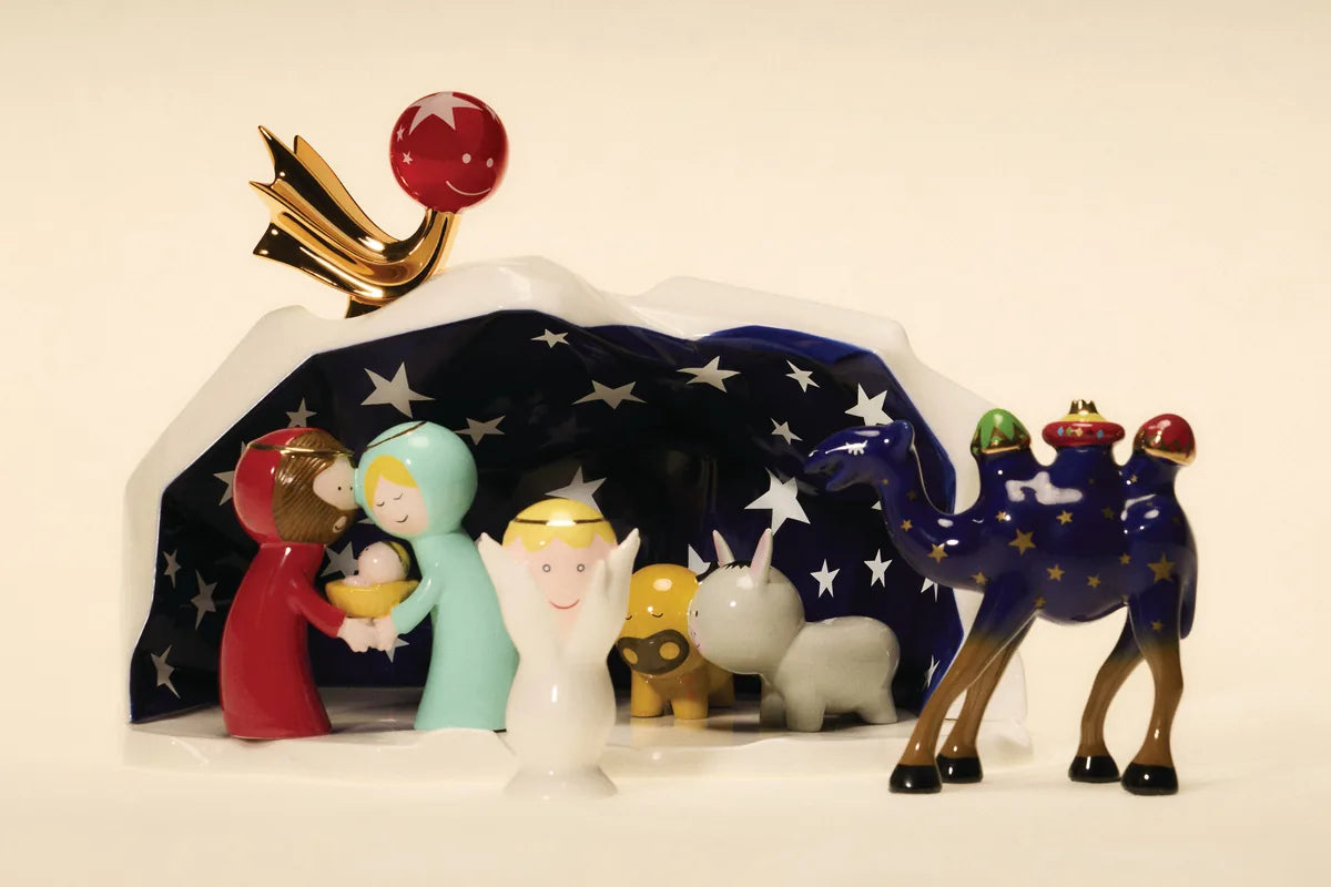 Alessi — Happy Eternity Baby AGJ01SET | Presepe in porcellana dipinto