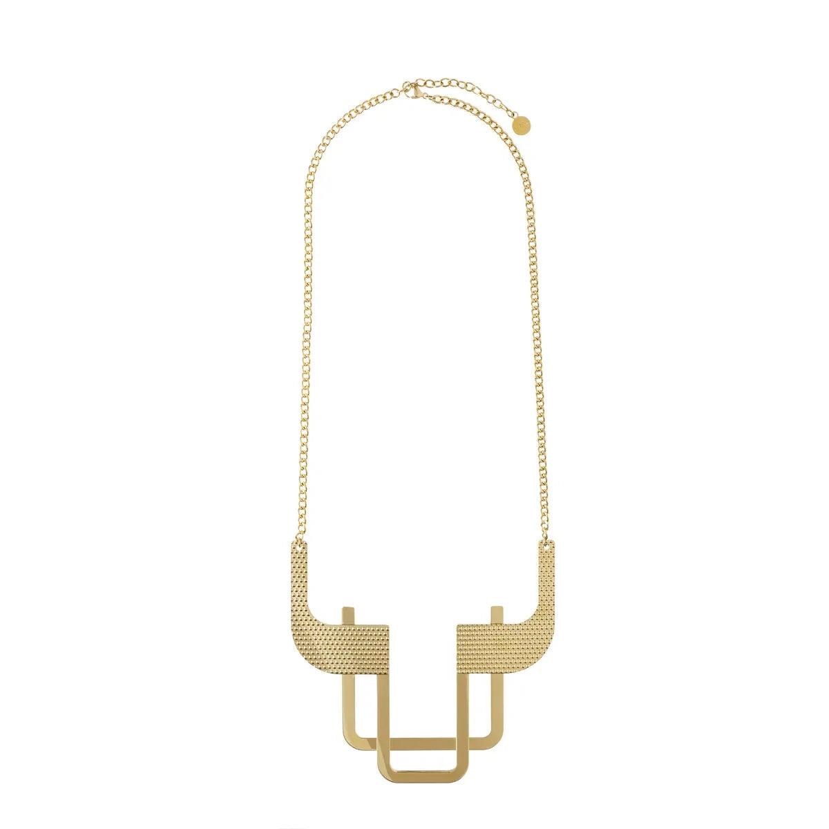Alessi — Trama ESA01 4 | Salmistraro gold-plated stainless steel necklace