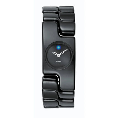 Alessi — Mariposa AL15002 | Black steel wristwatch