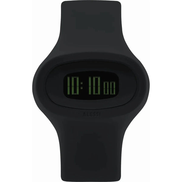 Alessi — Jak AL25000 | Reloj de pulsera de poliuretano negro — Alessi