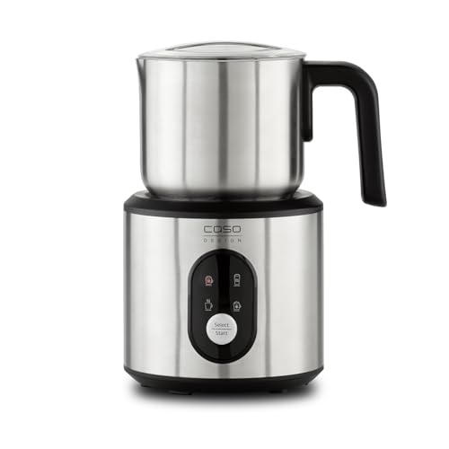 Caso Montalatte Crema & Choco Inox, acciaio inossidabile, design tedesco per schiuma latte e bevande calde