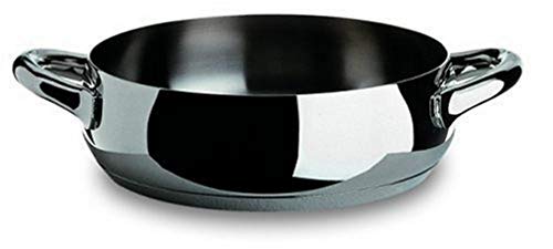 Alessi Casseruola Mami bassa due manici acciaio inossidabile lucido - Stilmobili