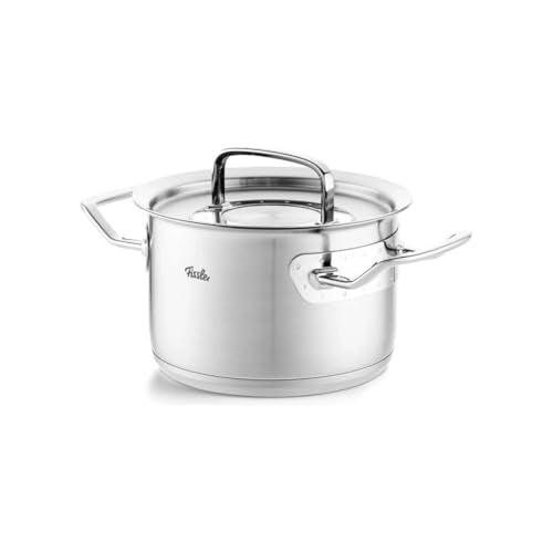 Fissler pentola acciaio inox 16L argento con coperchio metallo - design tedesco