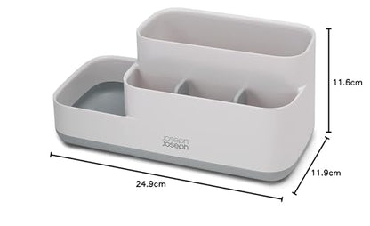 Joseph Joseph Organizer da bagno grigio bianco salvaspazio con base antiscivolo