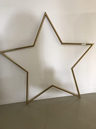 Il mio negozio - Stella decorativa in metallo dorato h 62x66 cm - Design italiano Stilmobili