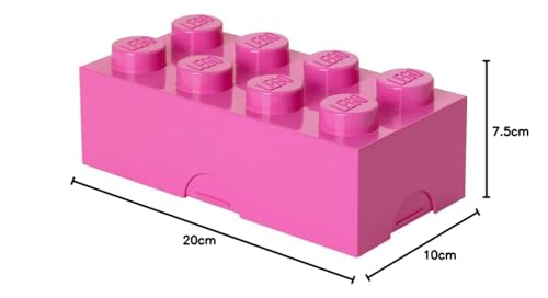 Lego Contenitore Portavivande 8 Bottoncini Rosa in plastica