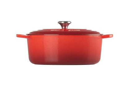 Le Creuset Cocotte Ovale Evolution in ghisa rossa con coperchio - Casseruola per arrosti
