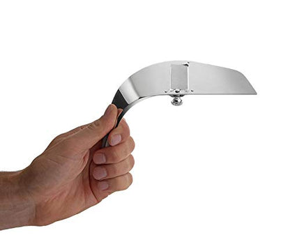 Alessi affettatartufi Alba in acciaio inox argentato con lama regolabile - Design UNStudio