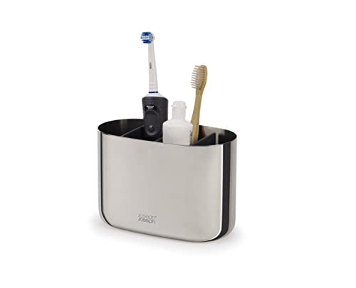 Joseph Joseph Organizer da Bagno in acciaio inox lucidato con divisori