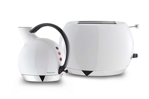 Bugatti Romeo tostapane acciaio inox design curvilineo nero
