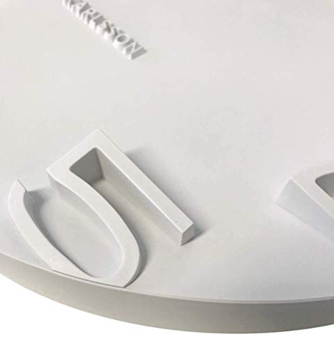 Karlsson The Edge orologio da parete bianco 42cm con numeri e lancette cromate