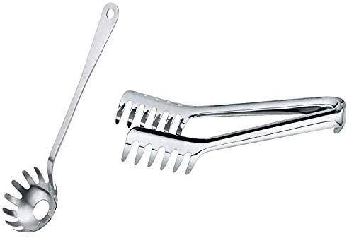 Alessi mestolo spaghetti acciaio satinato design Jasper Morrison JM19