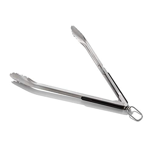 OXO Pinze Good Grips in acciaio inox con estremità frastagliate e apribottiglie integrato