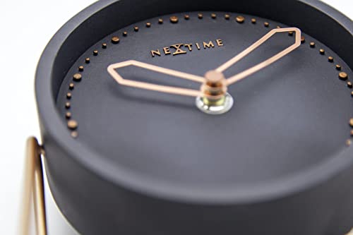 NeXtime Cross Table orologio da tavolo poliresina oro rosa design minimalista 15.5x17.5cm