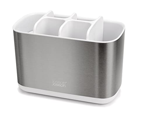 Joseph Joseph Porta Spazzolino ventilato con piedini antiscivolo bianco