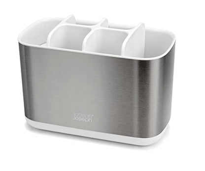 Joseph Joseph Porta Spazzolino ventilato con piedini antiscivolo bianco