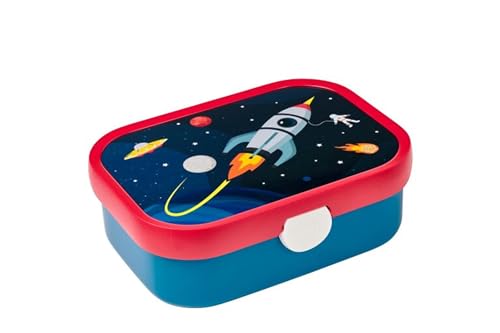 Mepal porta pranzo bento con inserto rimovibile e forchetta in plastica, design Space
