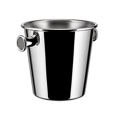 Alessi secchiello per ghiaccio con manici acciaio inox argento design Sottsass