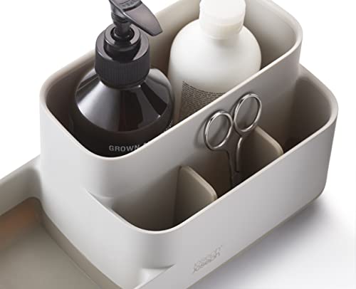 Joseph Joseph Organizer da bagno grigio bianco salvaspazio con base antiscivolo
