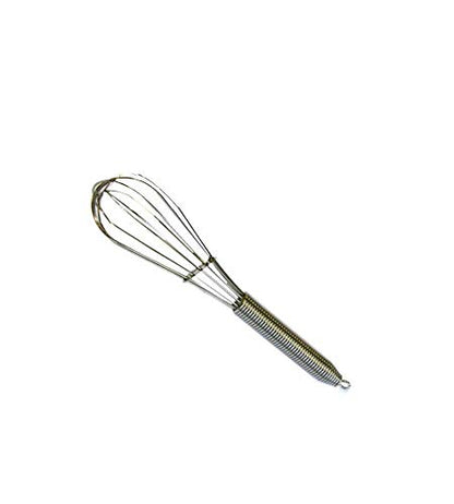 Frusta Machx acciaio inox 30 cm manico a spirale gancio appendere