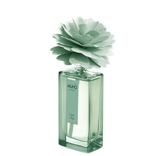 Muhà Peony Diffuser profumatore ambiente in vetro con diffusore peonia legno betulla - Stilmobili