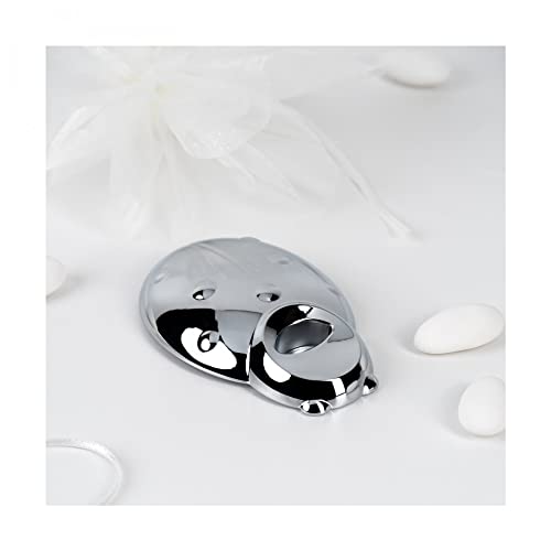 Bugatti Coccinella apribottiglie in acciaio inox cromato finitura lucida