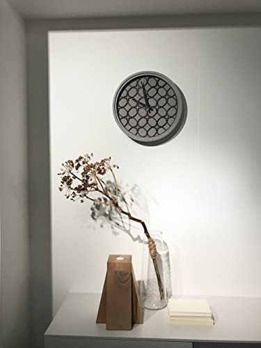 NeXtime Concrete Love orologio da parete 39cm resina grigia design moderno