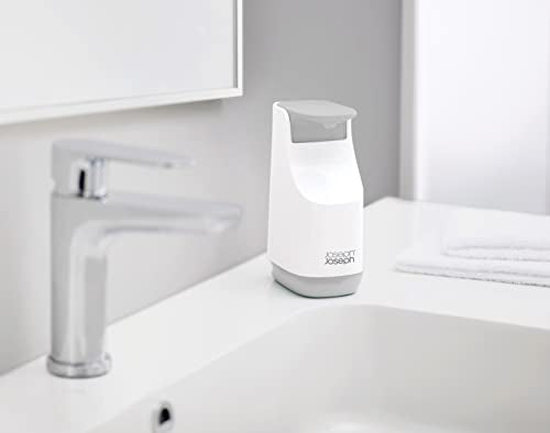 Joseph Joseph porta sapone dispenser grigio bianco design compatto