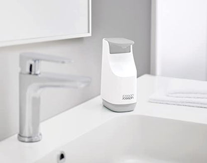 Joseph Joseph porta sapone dispenser grigio bianco design compatto