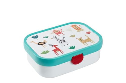 Mepal porta pranzo bento con inserto rimovibile e forchetta in plastica, design Space