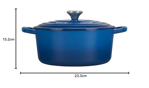 Le Creuset casseruola rotonda ghisa ciliegia con maniglie per cottura e brasatura