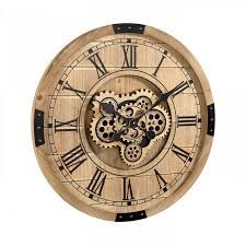 Mascagni Orologio da Muro Ingranaggio 60cm legno design moderno