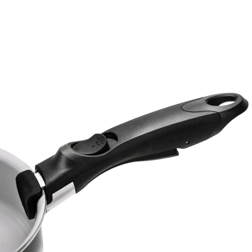 Moneta Casseruola Melodia 20cm alluminio riciclato rivestimento Finegres manico removibile
