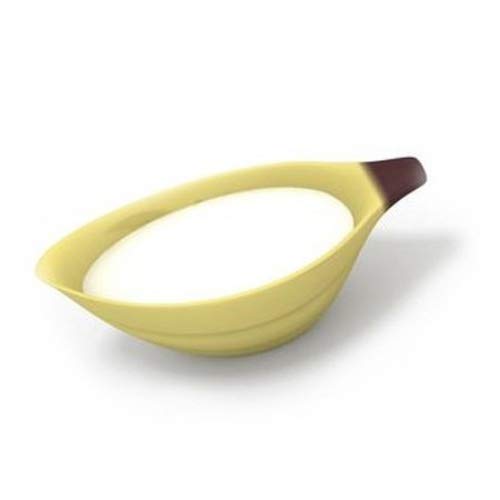 Alessi A di Alessi Lattiera Banana Milk Bowl in ceramica gialla - Stefano Giovannoni