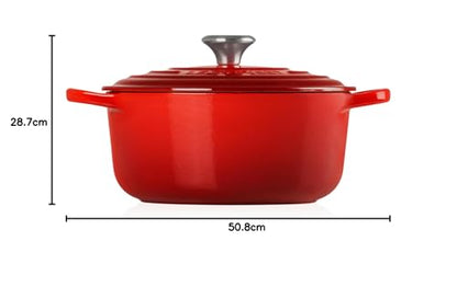 Le Creuset Cocotte rotonda Evolution in ghisa colore rosso - Stilmobili