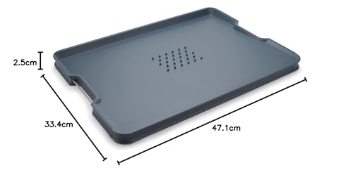 Joseph Joseph tagliere multifunzione con manici acciaio inox e base inclinata