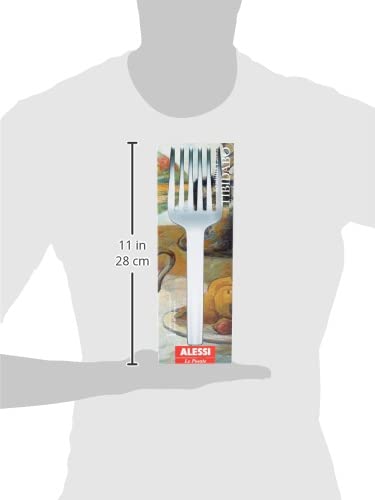 Alessi Tibidabo KL13 forchettone per spaghetti in acciaio inossidabile 18/10 lucido argento