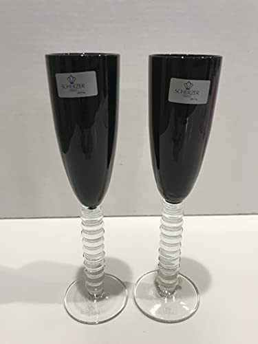 Scherzer Set 2 Bicchieri Liquore vetro nero - design tedesco