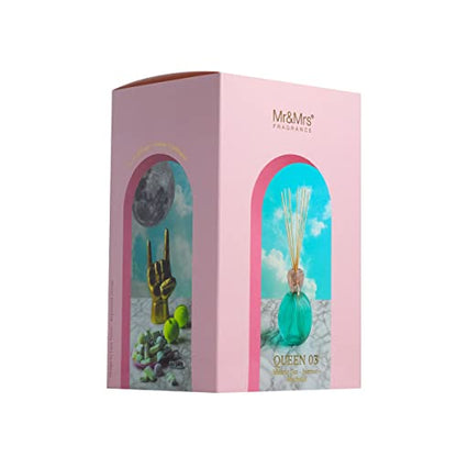 Mr&Mrs diffusore Queen 500ml con bastoncini, profumo d'ambiente sofisticato