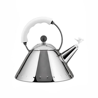 Alessi bollitore acciaio inox 18/10 fischietto uccellino Michael Graves