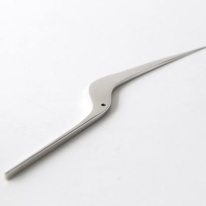 Alessi tagliacarte colibrì in acciaio inossidabile lucidato grigio