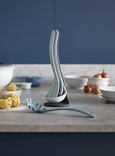 Joseph Joseph Set 5 Utensili Nest con Base - Utensili da Cucina Impilabili