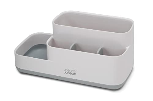 Joseph Joseph Organizer da bagno grigio bianco salvaspazio con base antiscivolo