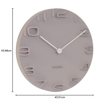 Karlsson The Edge orologio da parete bianco 42cm con numeri e lancette cromate