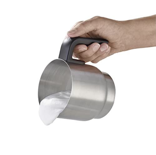 Caso Montalatte Crema & Choco Inox, acciaio inossidabile, design tedesco per schiuma latte e bevande calde