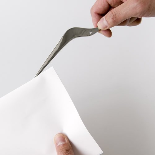 Alessi tagliacarte colibrì in acciaio inossidabile lucidato grigio