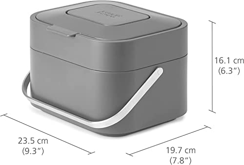 Joseph Joseph Stack pattumiera umido filtro antiodore acciaio inox ventilazione