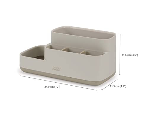 Joseph Joseph Organizer da bagno grigio bianco salvaspazio con base antiscivolo