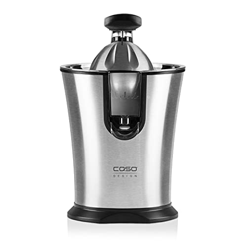 Caso Spremiagrumi elettrico acciaio inox e nero con cono universale